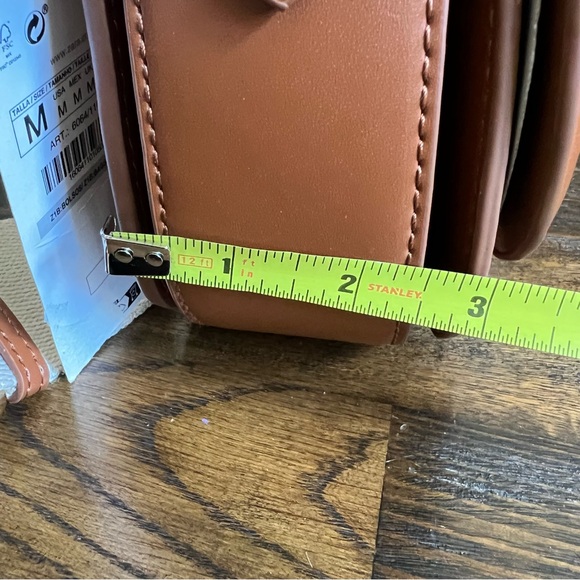 ZARA Flap Custom Letters JG/KB/P Convertible Brown Shoulder/Crossbody Bag - Picture 13 of 13